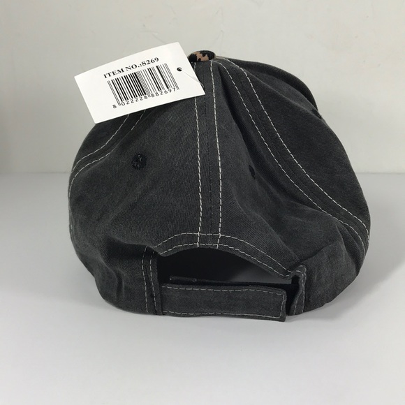 << Mama Bear Leopard and Black Baseball Hat >> - Picture 5 of 6